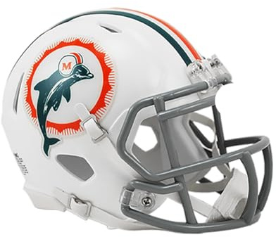 Riddell Mini casco da calcio – NFL Speed Miami Dolphins 1972