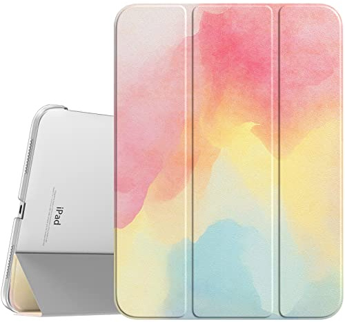 TiMOVO Hülle für iPad A16 11 Zoll/10. Generation 10,9, Regenbogen | Transluzent Hart PC Rückhülle, Auto Schlaf/Aufwach, Touch ID wird unterstützt