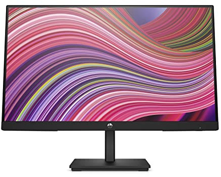 HP 22 Inch FHD Monitor | Full HD IPS Display | 75hz Refresh Rate | 250 Nits | 1000:1 Contrast | Adjustable Tilt | 1 x HDMI, 1 x DP, 1 x VGA | Black | v22i G5