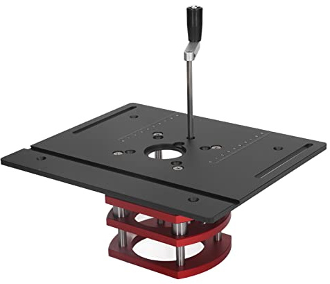 Router Lift, Frästisch Für Oberfräse, Router Tisch Lfitt, Präzise Router Lift System für 64-66mm Durchmesser Motor Manueller Lift Router Lift Oberfräse Fräslift für DIY, Holzbearbeitung