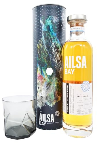 Ailsa Bay SWEET SMOKE Single Malt Scotch Whisky Release 1.2 48,9% Vol. 0,7l in Geschenkbox mit Glas