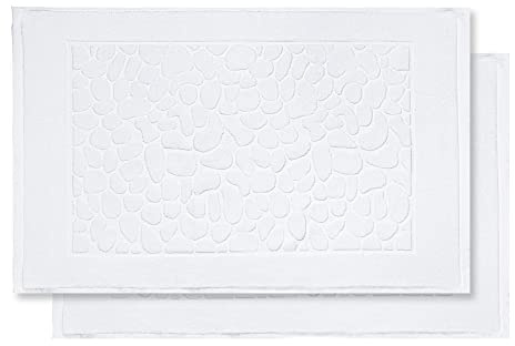 MAGIC SELECT 2 Alfombrillas Baño 100% Algodón | Toalla de Suelo de Ducha, Tapete Suave Grueso, Para Hogar y Hotel, 50x80cm, 800gr/m2