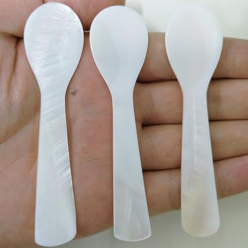 Kaviarlöffel – Perlmutt-Löffel-Set mit Geschenkbox-Verpackung – perfekt zum Servieren von Kaviar-Eiern und Dessert (3)