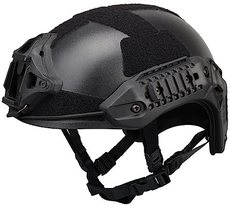 ACEXIER Tactical MK Assault Casco Militare Camouflage Leggero Airsoft Outdoor Sport Painball Gioco CS Proteggere Attrezzature (Black)