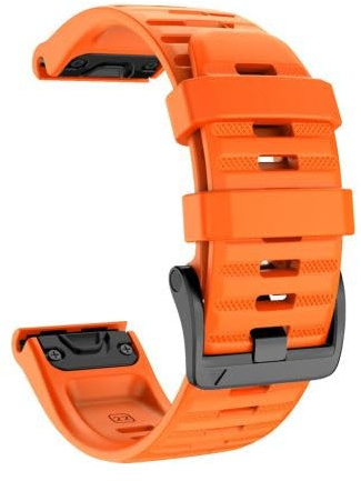 INF Klockarmband för Garmin Fenix/Forerunner/Approach 22mm Armband Silikon orange