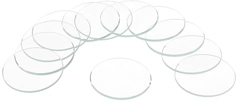 QUARKZMAN Stück Uhrenglas Runde Flache Uhr Kristalllinse Glas,(Ø *Dicke) Runde Gläser Ersatz Brille Uhren Gesicht Kristalle Linse Werkzeug für Uhrmacher Reparatur,