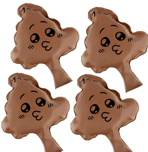 Whoopee Cushion Pranks Whoopee Cushion Poop, 4 Pieces Fart Bombs Prank Toy, Self Inflating Poop Shape Fart Toy,Poops Shape Farts Pillow Halloween Pranks Toys For Kids And Adults April Fool's Day