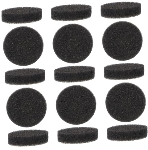 LIFKOME 15pcs Reusable Black Sponge Makeup Brush Cleaner Quick Dry Cleaning Box for Eye Shadow Brushes, Portable and Easy to Use for Women