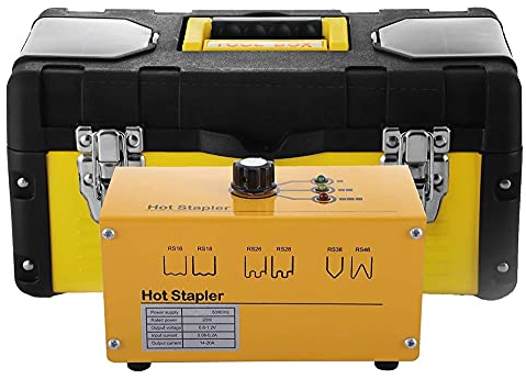 Máquina de Soldar, Máquina de reparación de plástico de grapadora caliente Máquina de soldadura de plástico Pistola de plástico Soldador de plástico 600 grapas 3 Configuraciones de calor 220V 20W