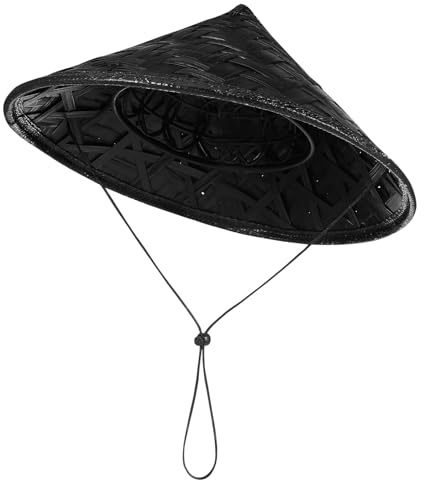 MUSISALY Cappello da samurai in bambù: cappello da samurai per cosplay - accessorio decorativo per feste per cosplay - decorazione per feste - accessorio per spettacoli