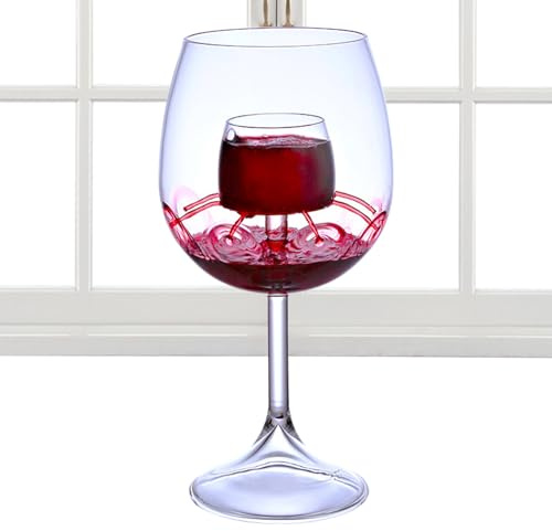 Ahuuen Bicchiere da vino aerato, bicchiere da decanter da vino,Set di bicchieri per aerazione del Decanter - Decanter per bicchieri da a fondo e calice per feste, casa, uffici, hotel