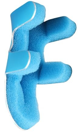 Frosch Typ Fingerschiene,Frosch Typ Fingerschiene, 1 Pcs Finger Richtstrebe mit gepolsterten Aluminium Fixing Support Pad für Sehnenfreigabe und Schmerzlinderung(S)