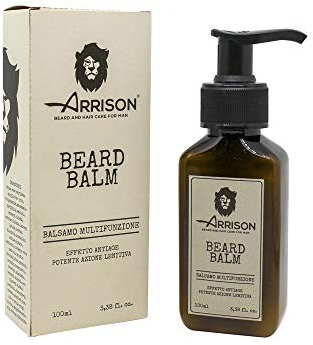 ☆ ARRISON® BEARD ☆ Bartbalsam 100ml - Bartbalsam 100% Made in Italy - Erweicht, nährt und diszipliniert alle Barttypen - Hervorragend als After Shave und Feuchtigkeitscreme für das Gesicht