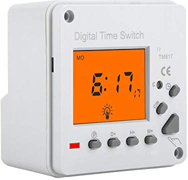Temporizador de Interruptor, Temporizador de Interruptor Programable, Temporizador de Salida Digital, Controlador Inteligente para Motor de Ventilador de Luz(220 VCA TM617-2)