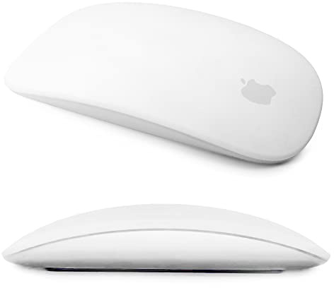 IRAINSUN Mouse Silicone Case, for Apple Magic Mouse 1&2, Drop Proof, Dust Proof, Ultra Thin Cover (White)