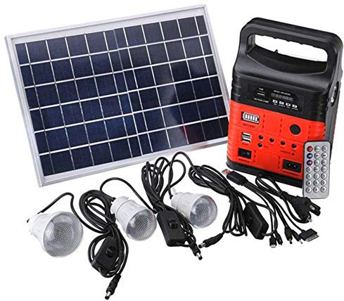 Sistema Domestico Solare 10W Portatile Generatore del Pannello di Energia Solare Sistema di Generazione di Corrente Continua Pannelli Solari USB Batteria Ricaricabile Casa Kit Generatore Solare solar