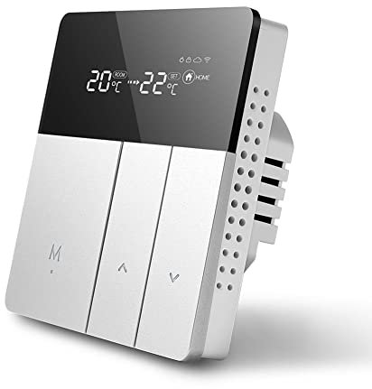 Smart Thermostat, Electric Wifi Thermostat with App Underfloor Heating Radiator Digital Controller Easy Installation