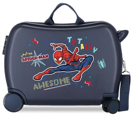 Marvel Spiderman Valigia per bambini Totally awesome Blu 50x39x20 cm ABS rigido Chiusura a combinazione laterale 34L 1,8 kg 4 ruote Bagaglio a mano