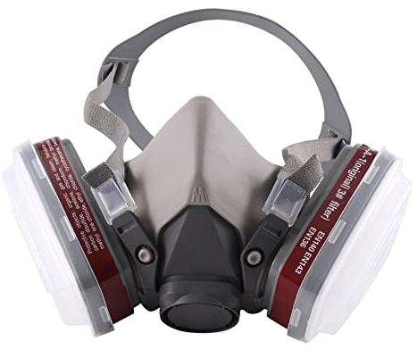 Energetic Atemschutzmaske Wiederverwendbare Elastomer-Atemschutzmasken Staubschutzmaske mit Filtern Zum Lackieren Von Löten Konstruktion