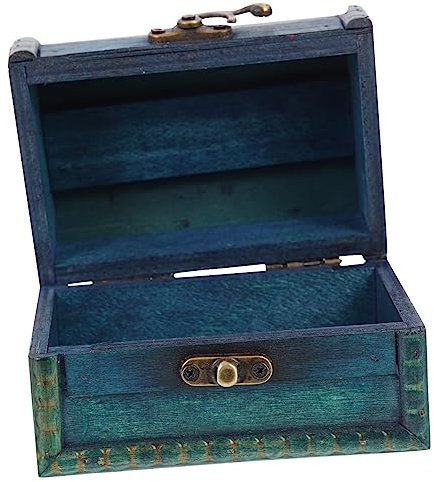 AOKWAWALIY Kasten Vintage Aufbewahrungsbox Aus Holz Schmuckschrank Aufbewahrungsbox Für Ringe Holzbox Süssigkeiten Box Piraten Kaminkonsole Holztruhe Reisen Souvenir-box Handheld Legierung