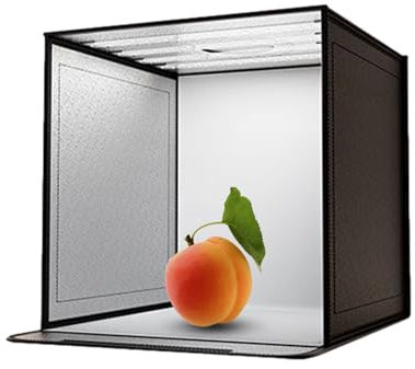 PUCHEN Produktfotobox, Produktfotokabinen-Lichtbox,Zusammenklappbarer, tragbarer Bilderzelt-Stand mit LED-Licht - 44x44CM Fotoshooting-Requisiten für Schmuck, Accessoires, Make-up, handgefertigte
