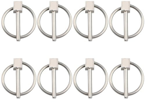 INCREWAY 3 mm Verbindungsstift, 8 runde Sicherheitsnadeln aus Edelstahl, Sicherungsstifte, Lynch-Pin, Sortimentsset