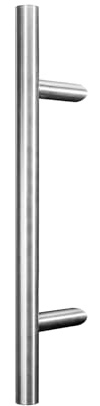 METALUSTIC Stangengriff Stoßgriff 600/800 MM, Edelstahl Stangengriff, Türgriff, Stossgriff für Haustür, verschiedene Größe
