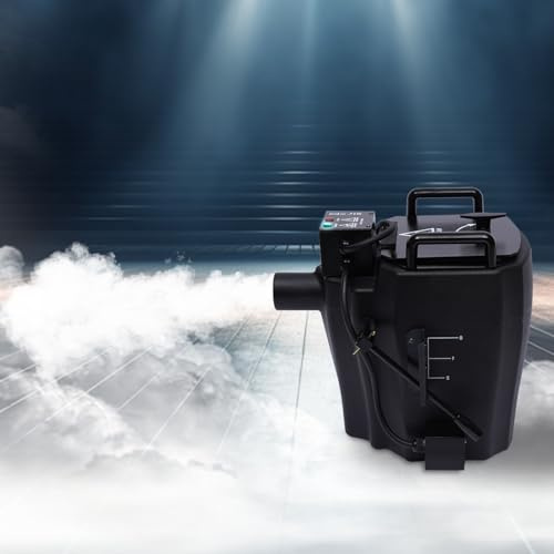 Nebelmaschine Bodennebelmaschine mit Temperaturregler Halloween Smoke Machine Fog Rauchmaschine 10L Wasser Kapazität 150m²/1614ft² Erfassungsbereich für DJ, Disco, Party, Hochzeiten, Weihnachten