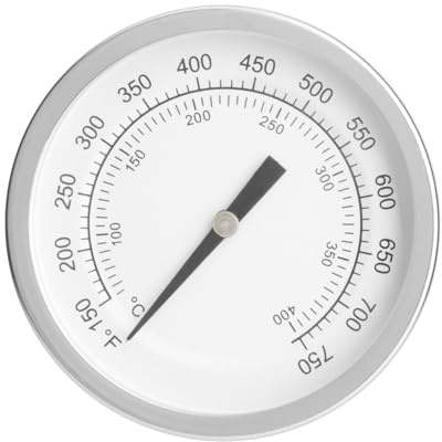 GLOWYE 74402 Smoker Temperature Gauge for Pit Boss PB700FB PB700D PB820FB PB820D Wood Pellet Grills, BBQ Thermometer Accessories for Pit Boss Classic 700 & 820 & 1000 Series, White