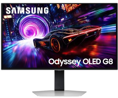 Samsung Odyssey OLED G81SF Gaming Monitor 27 Zoll 4K QD-OLED, UHD, 3840 x 2160, 240Hz, 0,03ms (G/G), AMD FreeSync Premium Pro, G-Sync-kompatibel, Einbrennschutz Safeguard+, Glare Free, LS27FG814SUXEN
