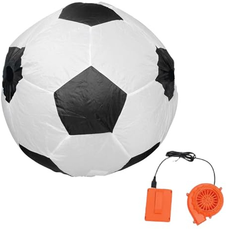 Uppblåsbar kostym för vuxna - rolig klänning, uppblåsbar fotbollsdräkt | vuxenuniform fotbollskläder halloweenkostymer, fotboll sport knubbdräkt för tema rollspel fester cosplay