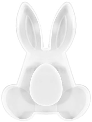 Easter Bunny Mold, Rabbit Silicone Mould Easter Egg Shape Molds for DIY Resin Cast Candles Soaps