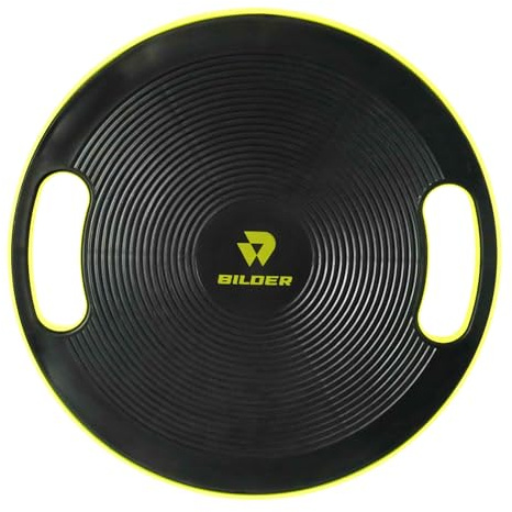 BILDER - Rundes Balance Board mit Griffen, Propriozeptives Brett mit rutschfester Oberfläche - Verbessert Kraft und Koordination, Fitnessgeräte für Zuhause Büro, geeignet für Pilates, Yoga und Fitness