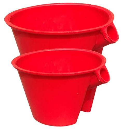 BESPORTBLE Lot De 2 Louches à Eau De Jardin en Plastique, Grosse Et Petite Taille, Pelles De Jardin Réutilisables pour Arrosage des Plantes, Accessoires Pratiques pour Jardinage Extérieur