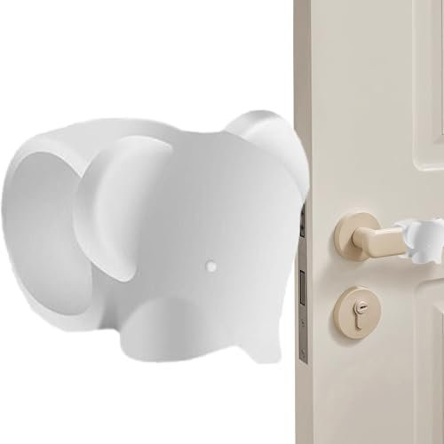 Stop della maniglia della porta, tappo della porta per muro,STOPPA PORTA STOPPER PROTECTORE MOLTO | Cuscino di scudo assorbente in silicone, fortunato Copertura di elefante per gatto per camera da