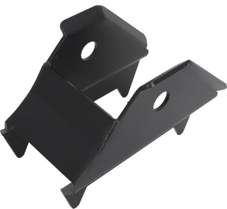 Alpha Rider Left Side Leaf Spring Mount Bracket Front Offside Compatible with Nissan Navara D40, Reinforced Chassis Repair 50383+A, 1Pcs Black