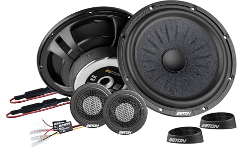 ETON RSC 165 – 2-vägs 16,5 cm (6,5 tum) High End komponentsystem, inbyggd högtalare för bilar och husbilar, uppgradering för dörrar, 120 watt