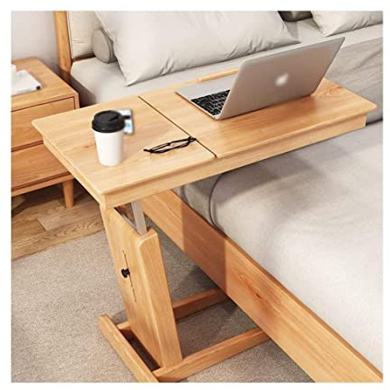 Laptoptisch aus Massivholz, höhenverstellbar, Design, mobiles Tablett für Bett, Couch & mehr, belastbar, ergonomisches Design für Mehrzweckgebrauch