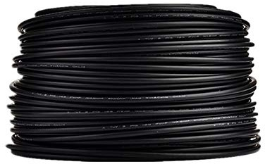 IZHAOGJING Fil Electrique, Cable Electrique Câble photovoltaïque 2.5mm2 4mm2 6mm2 Câble d'alimentation Solaire/câble TUV pour Panneaux PV Connexion Rouge Black(Black,3M_AWG11 4MM2)