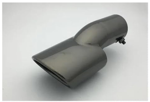 QIFHFBA Silenciador Escape Silenciador De Escape Trasero De Acero Inoxidable Puntas De Salida Tubo Escape Negro Azul Cromado para Civic para 10. ª Generación 2016 2017 Tubos Extremo Coche(Negro)