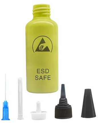 Flacon de 65 ml d'alcool liquide pour solvant de colophane, flacon adhésif avec aiguille de distribution pour colle, réparation d'équipements industriels, solvant de nettoyage