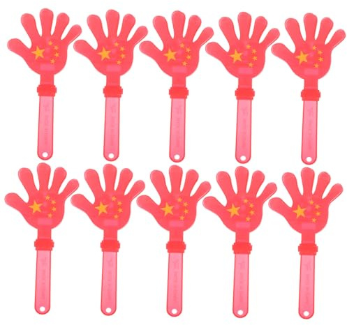 STOBAZA 10pcs Hand Clappers Party Hand Clapper Game Noise Makers Party Cheering Props for Sporting Events
