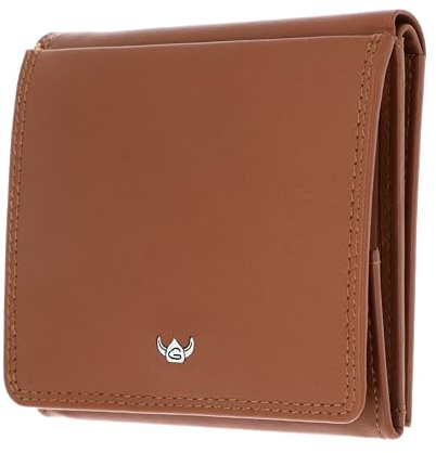Golden Head Cuero Monedero Caja vienesa Polo RFID Protect Wiener Schachtel 1183 Cognac marrón