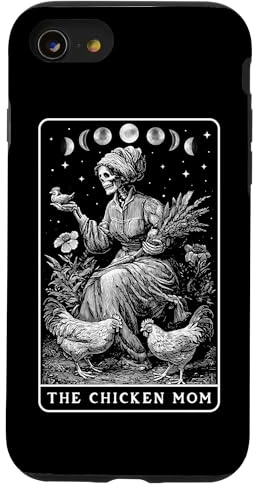 The Chicken Mom Hen Mama Chicken Mom Carte de Tarot pour la fête des mères Coque pour iPhone SE (2020) / 7/8