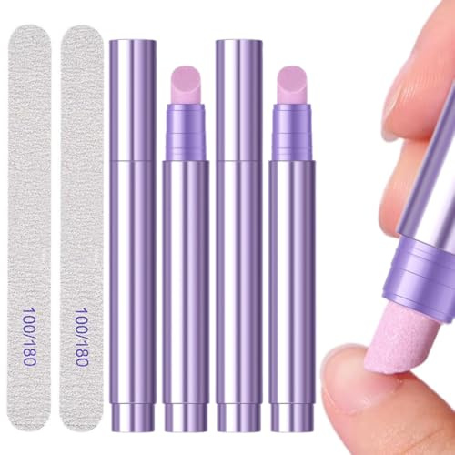 YAYNO 2 Pièces 3-en-1Cuticle Oil Pen Cuticle Pusher Nail Oil Pen with Ceramic Tip huile pour ongles & stylo de retrait de cuticules pousse-cuticules traitement pour ongles secs et endommagés