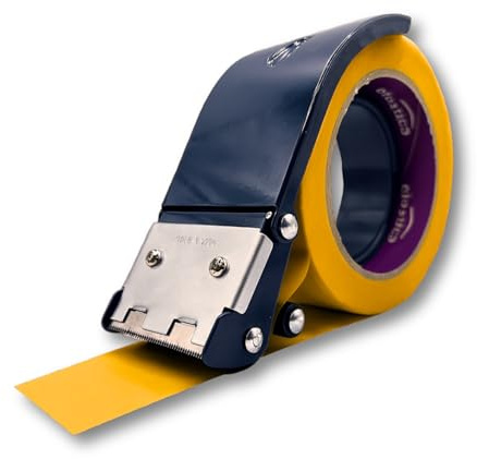 elastica Masking Tape Abroller - Abroller für Malerkrepp 48-50mm - Paketbandabroller für Malerarbeiten - Klebebandabroller Malerband mit eingebauter Klinge - verhindert Verdrehen und Verkleben
