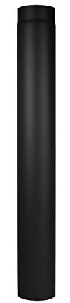 LANZZAS Tubo de estufa de 1000 mm de diámetro DN 130 mm, color: negro. Otros tubos de nuestra gama se pueden encontrar aquí.