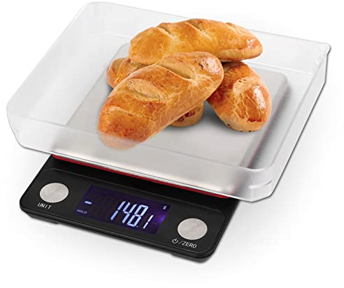 Balances de Cuisine Numériques, 5 kg/0.1g Mini Balances Alimentaires échelle électronique de Haute Précision Balance Numérique étanche, Rechargeable Par USB, écran LCD, Acier Inoxydable