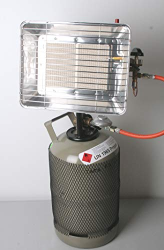 Gasfritzen 5 kg Gasflasche Heizstrahler 4,2 kw inkl. Piezo, Schlauch, Regler und Flaschenschlüssel
