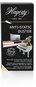 Hagerty Anti Static Duster Mikrofasertuch, antistatischer Effekt, Reinigung und Pflege empfindlicher Oberflächen, 100% Baumwolle, glänzende Oberfläche, 36 x 55 cm, Schwarz (A118022)